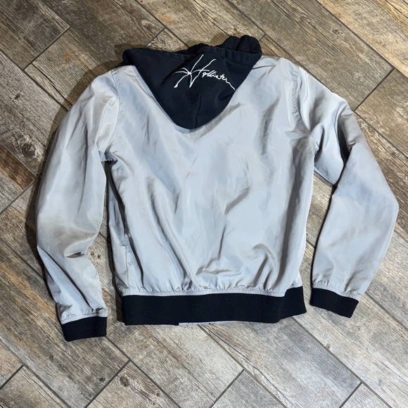 Hollister Gray and Black Hooded Jacket - Picture 3 of 3